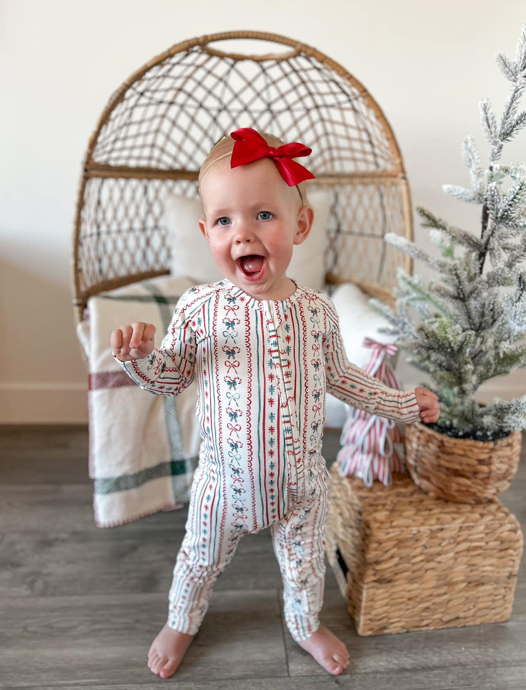 Candy Cane Lane Bamboo Christmas Pajamas - Zippy