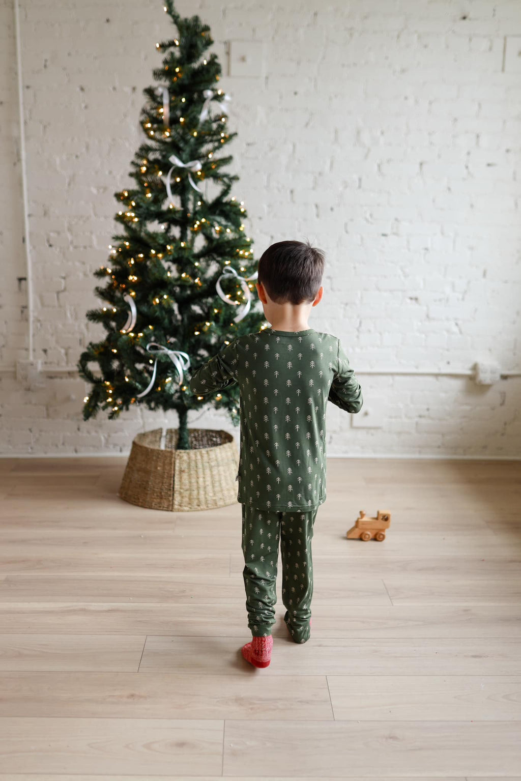 Christmas Tree Bamboo Pajamas - 2pc Set