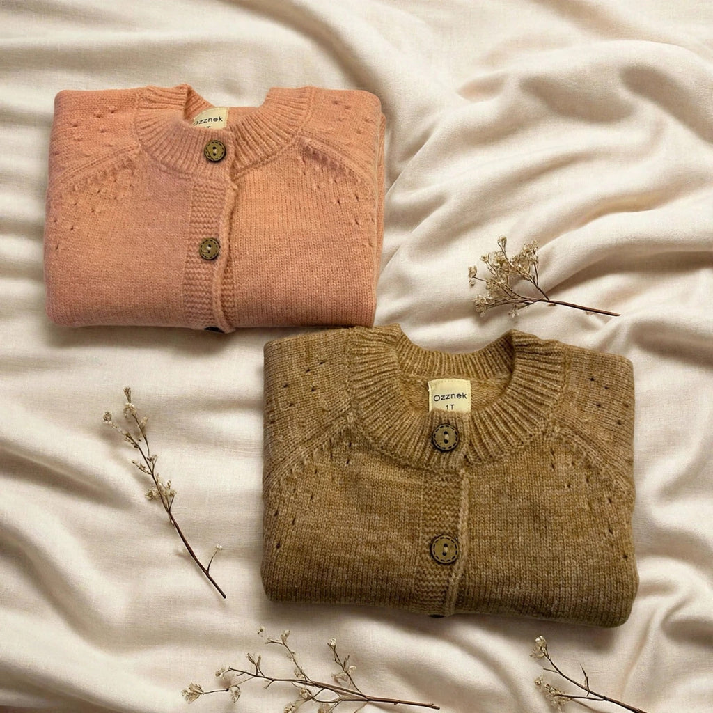 Premium Kids' Organic Cotton Cardigan | Made in Peru